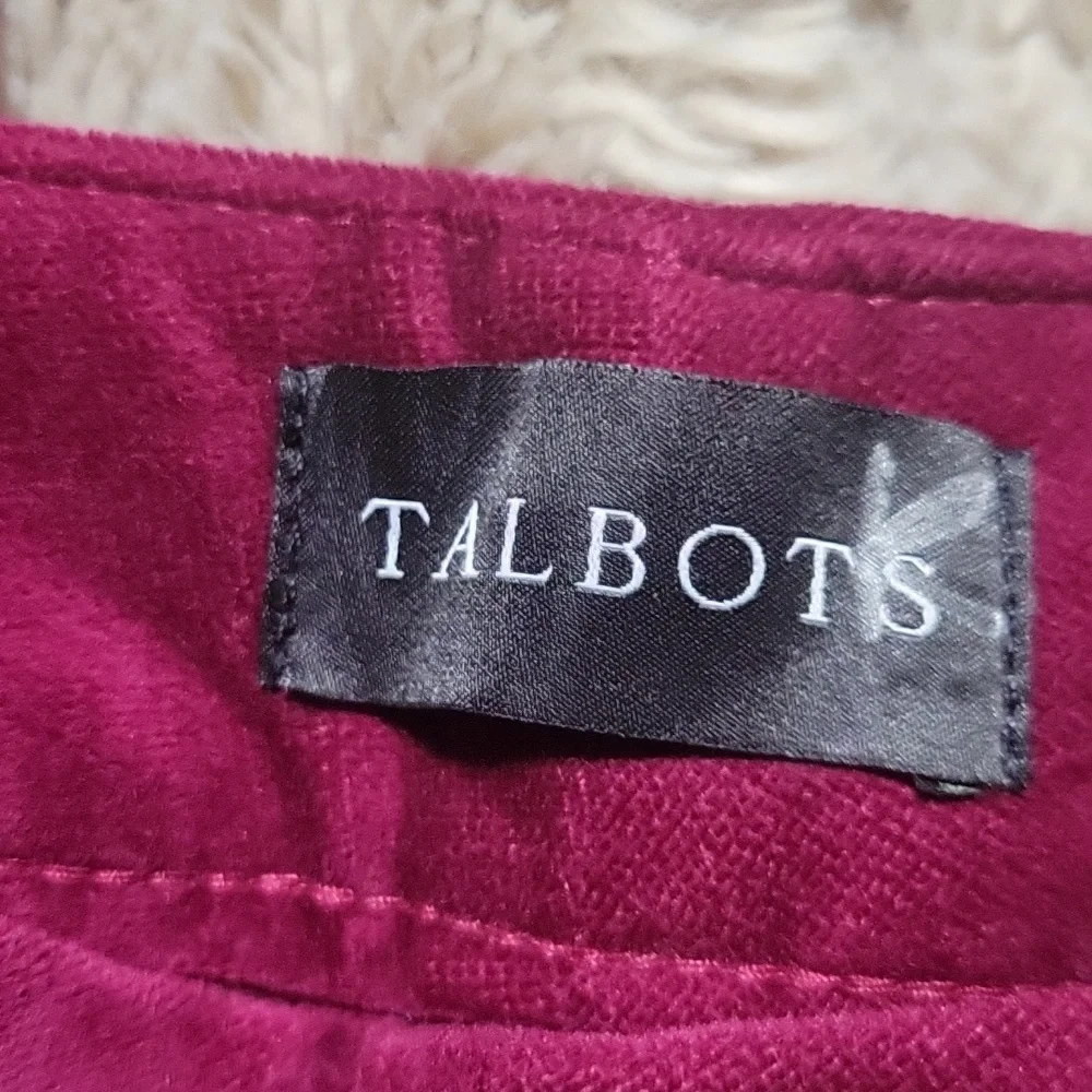 Talbots Straight Leg Velveteen Pants 12P - Picture 2 of 6